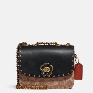 Madison Shoulder Bag 16 In Signature Canvas With Rivets